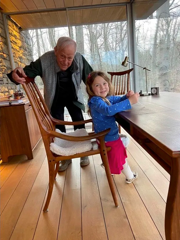 John with his granddaughter