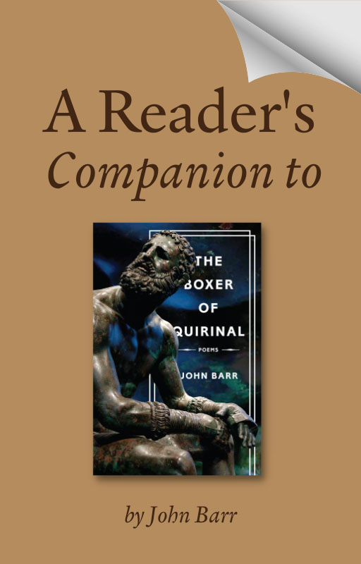 A Reader's Companion to The Boxer of Quirinal by John Barr cover