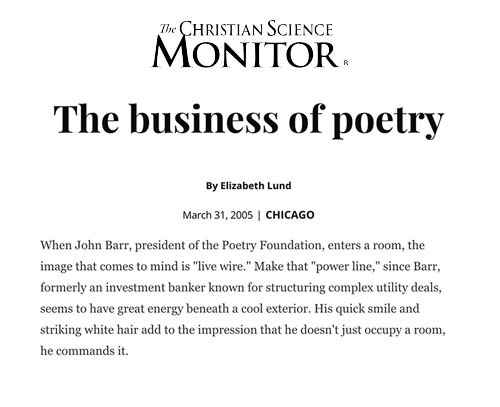 The Business of Poetry